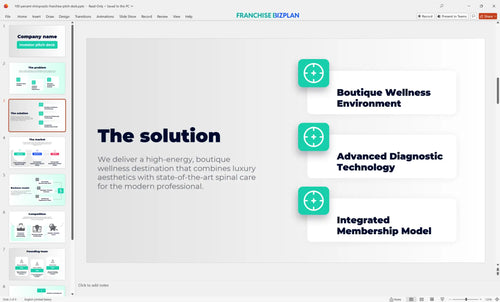 03 100 percent chiropractic franchise pitch deck