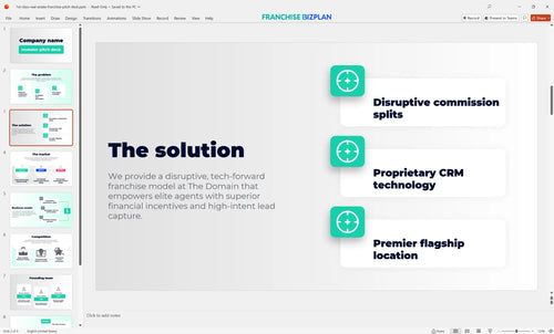 03 1st class real estate franchise pitch deck