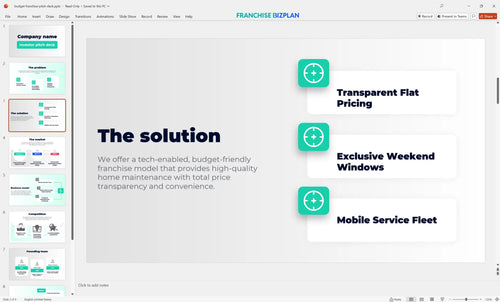 03 budget franchise pitch deck