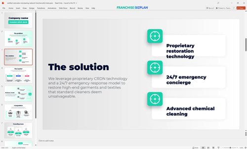 03 certified restoration drycleaning network franchise pitch deck