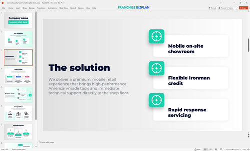 03 cornwell quality tools franchise pitch deck