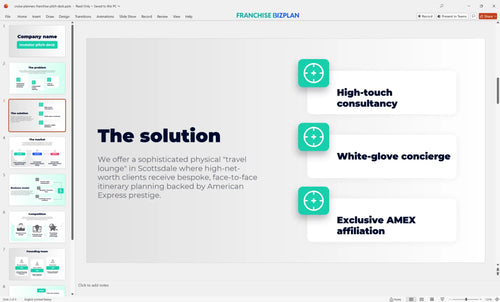 03 cruise planners franchise pitch deck