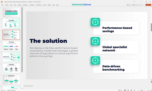 03 expense reduction analysts franchise pitch deck