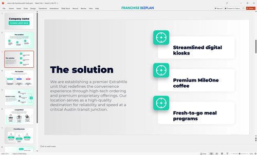 03 extra mile franchise pitch deck