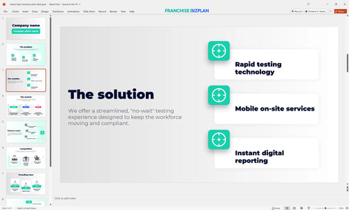 03 fastest labs franchise pitch deck