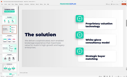 03 first choice business brokers franchise pitch deck