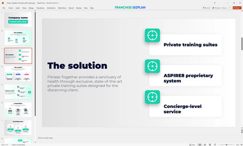 03 fitness together franchise pitch deck