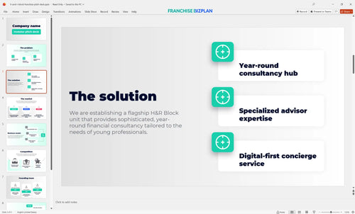 03 h and r block franchise pitch deck