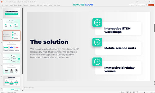 03 mad science franchise pitch deck