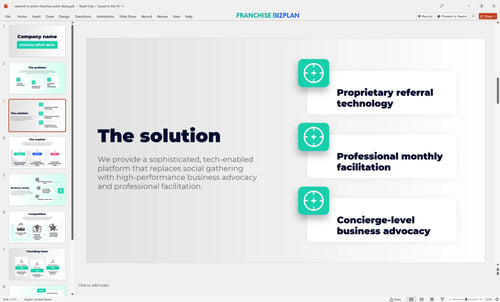 03 network in action franchise pitch deck
