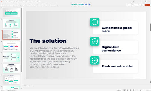 03 noodles and company franchise pitch deck