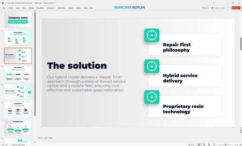 03 novus glass franchise pitch deck
