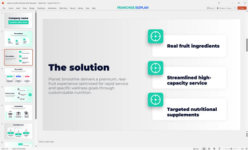 03 planet smoothie franchise pitch deck