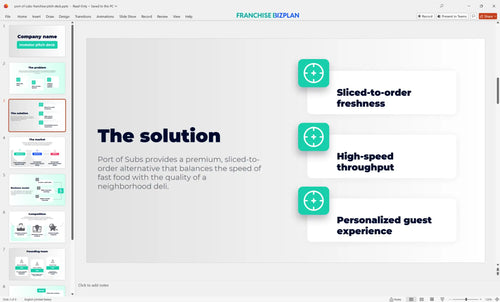 03 port of subs franchise pitch deck