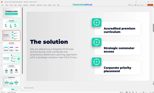 03 primrose school franchise pitch deck