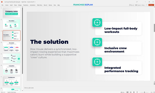 03 row house franchise pitch deck