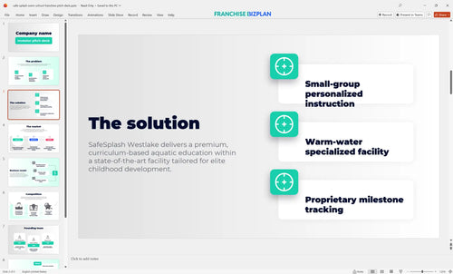 03 safe splash swim school franchise pitch deck