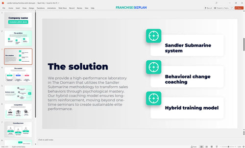 03 sandler training franchise pitch deck