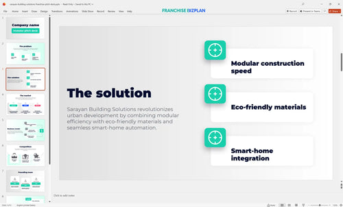 03 sarayan building solutions franchise pitch deck