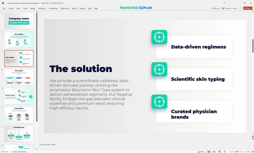 03 skin type solutions franchise pitch deck