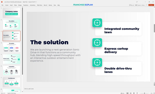 03 sonic drive in franchise pitch deck