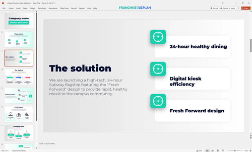03 subway franchise pitch deck