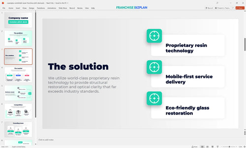 03 superglass windshield repair franchise pitch deck