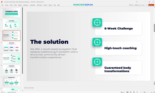 03 the camp transformation center franchise pitch deck