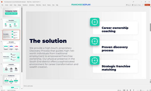 03 the entrepreneurs source franchise pitch deck