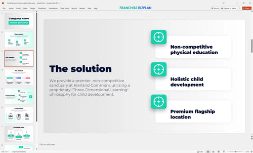 03 the little gym franchise pitch deck