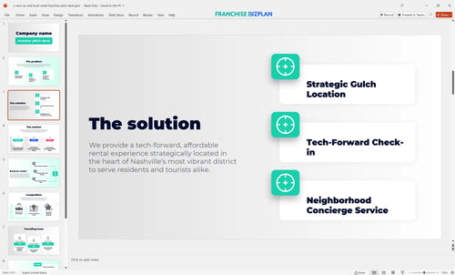 03 u save car and truck rental franchise pitch deck