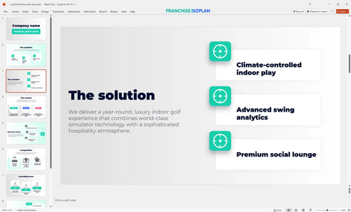 03 x golf franchise pitch deck