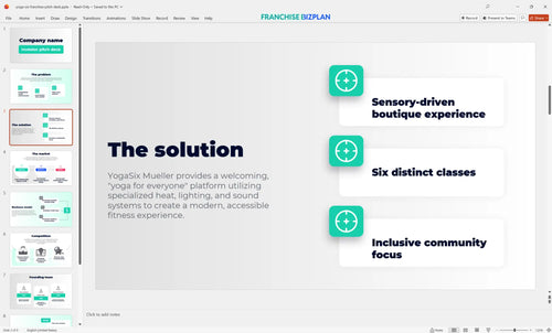 03 yoga six franchise pitch deck