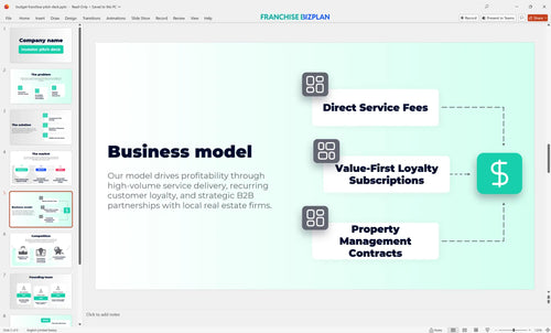 05 budget franchise pitch deck