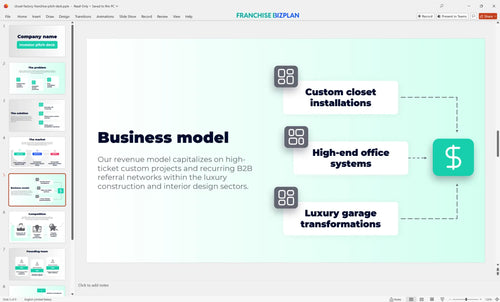 05 closet factory franchise pitch deck