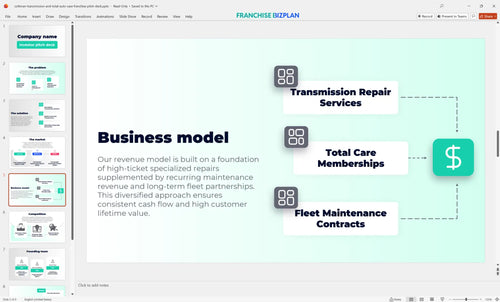 05 cottman transmission and total auto care franchise pitch deck