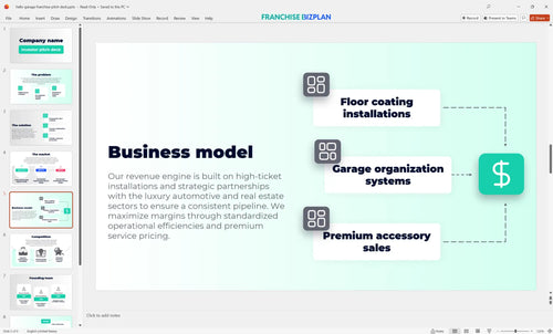 05 hello garage franchise pitch deck