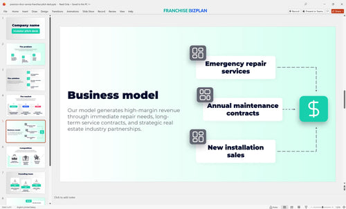 05 precision door service franchise pitch deck