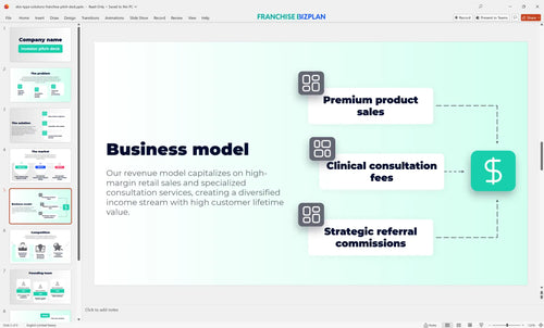 05 skin type solutions franchise pitch deck