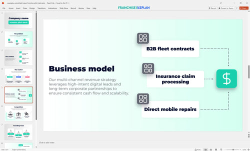 05 superglass windshield repair franchise pitch deck
