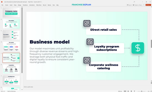 05 tasti d lite planet smoothie franchise pitch deck