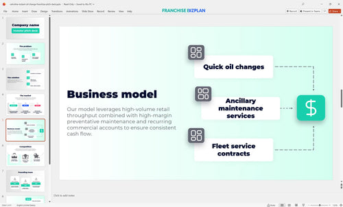 05 valvoline instant oil change franchise pitch deck