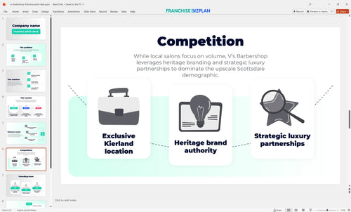 06 vs barbershop franchise pitch deck