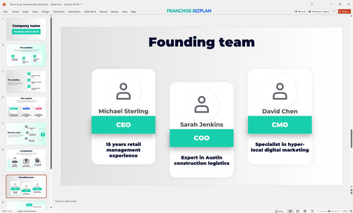 07 floors to go franchise pitch deck
