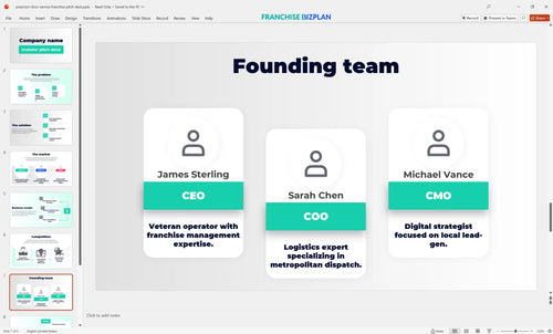 07 precision door service franchise pitch deck