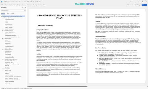 1 800 got junk franchise business plan 1