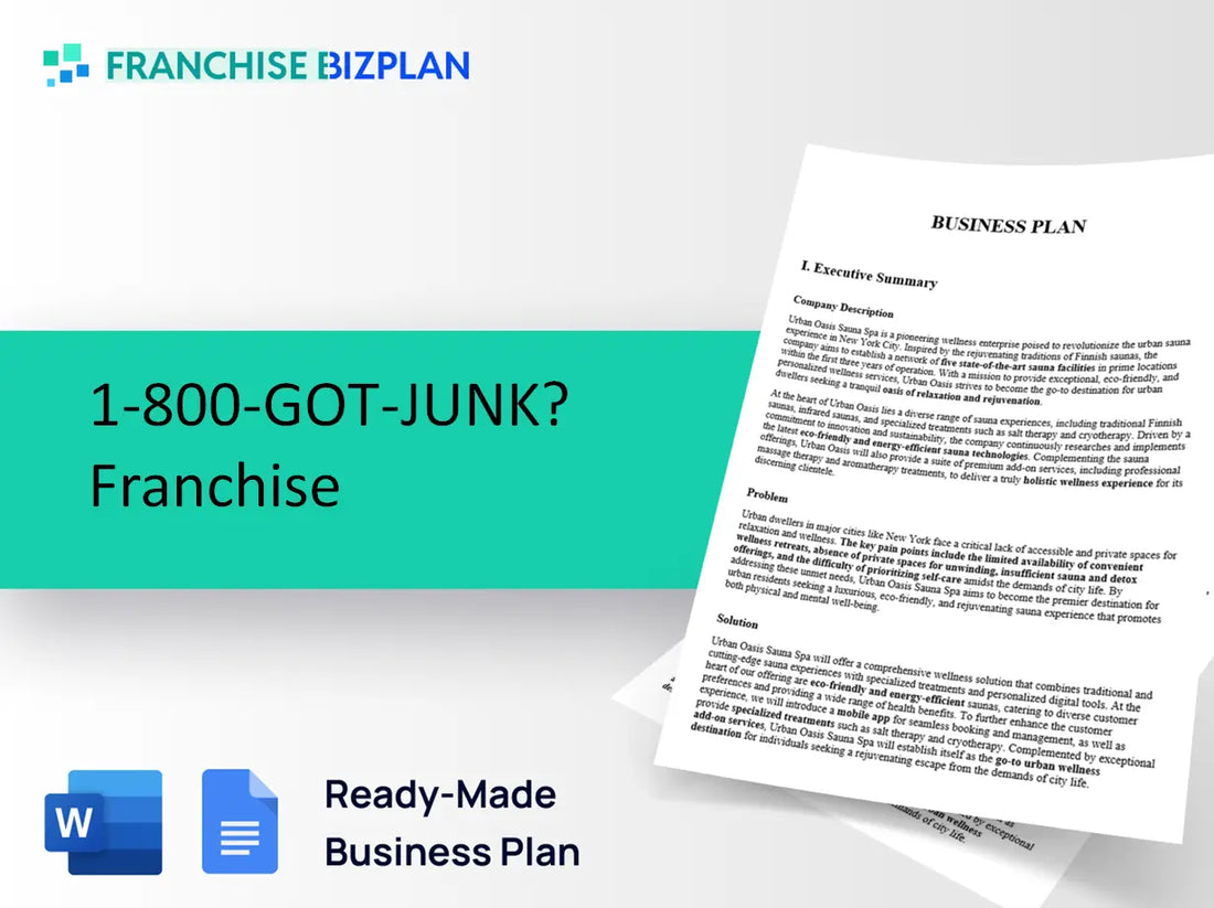 1-800-GOT-JUNK? Franchise Business Plan 2026 Updated
