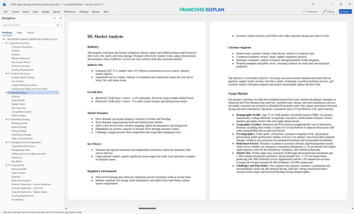 1 800 water damage franchise business plan 3
