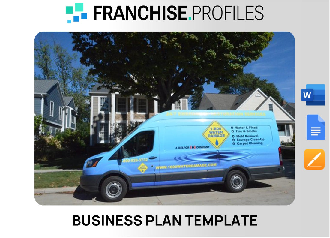 1-800 Water Damage Franchise Business Plan Template