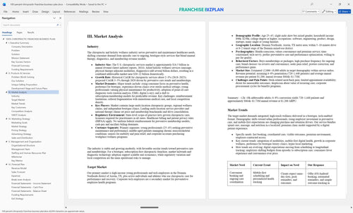 100 percent chiropractic franchise business plan 3